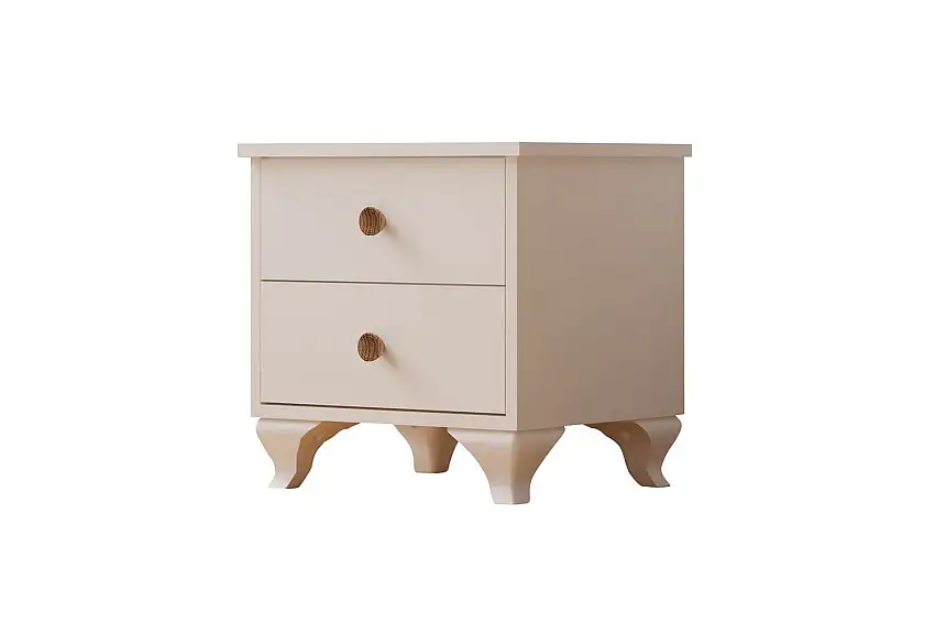 Rivric Sängbord 45 cm Matt Vit