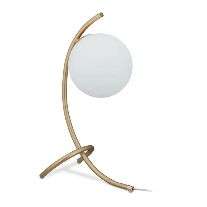 Välvd bordslampa med klotform
