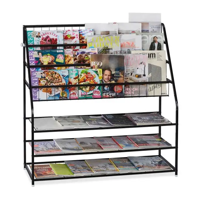 XL tidningsställ i metall