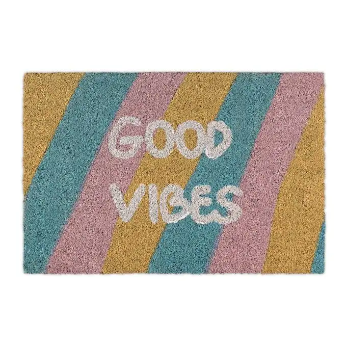 Dörrmatta kokosfiber ”Good vibes”