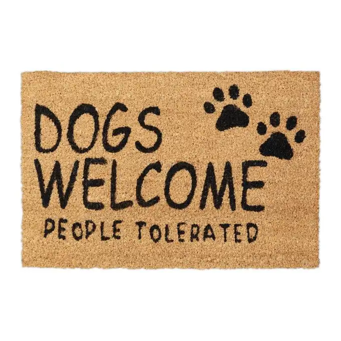 Dörrmatta kokosfiber Dogs Welcome