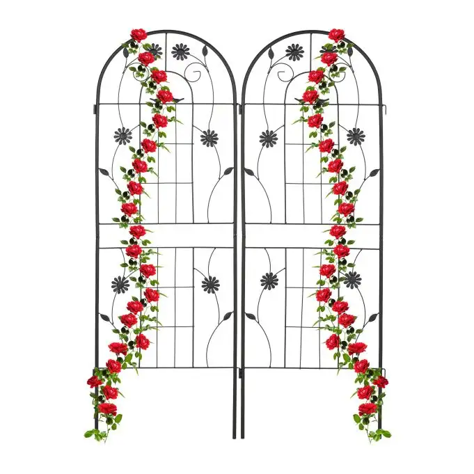 Spaljéer 150 cm set om 2 svarta