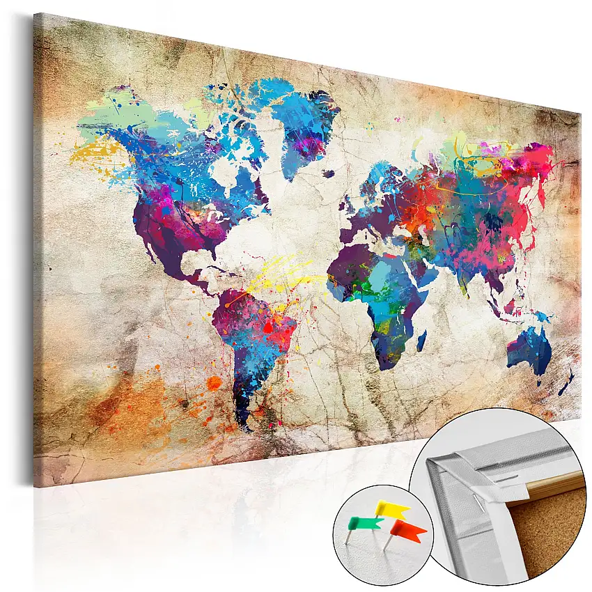 Anslagstavla ArkiioWorld Map Urban Style