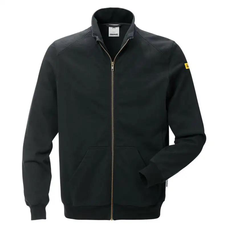 Sweatshirtjacka FristadsESD 4080 XSMStorlek: M, Svart