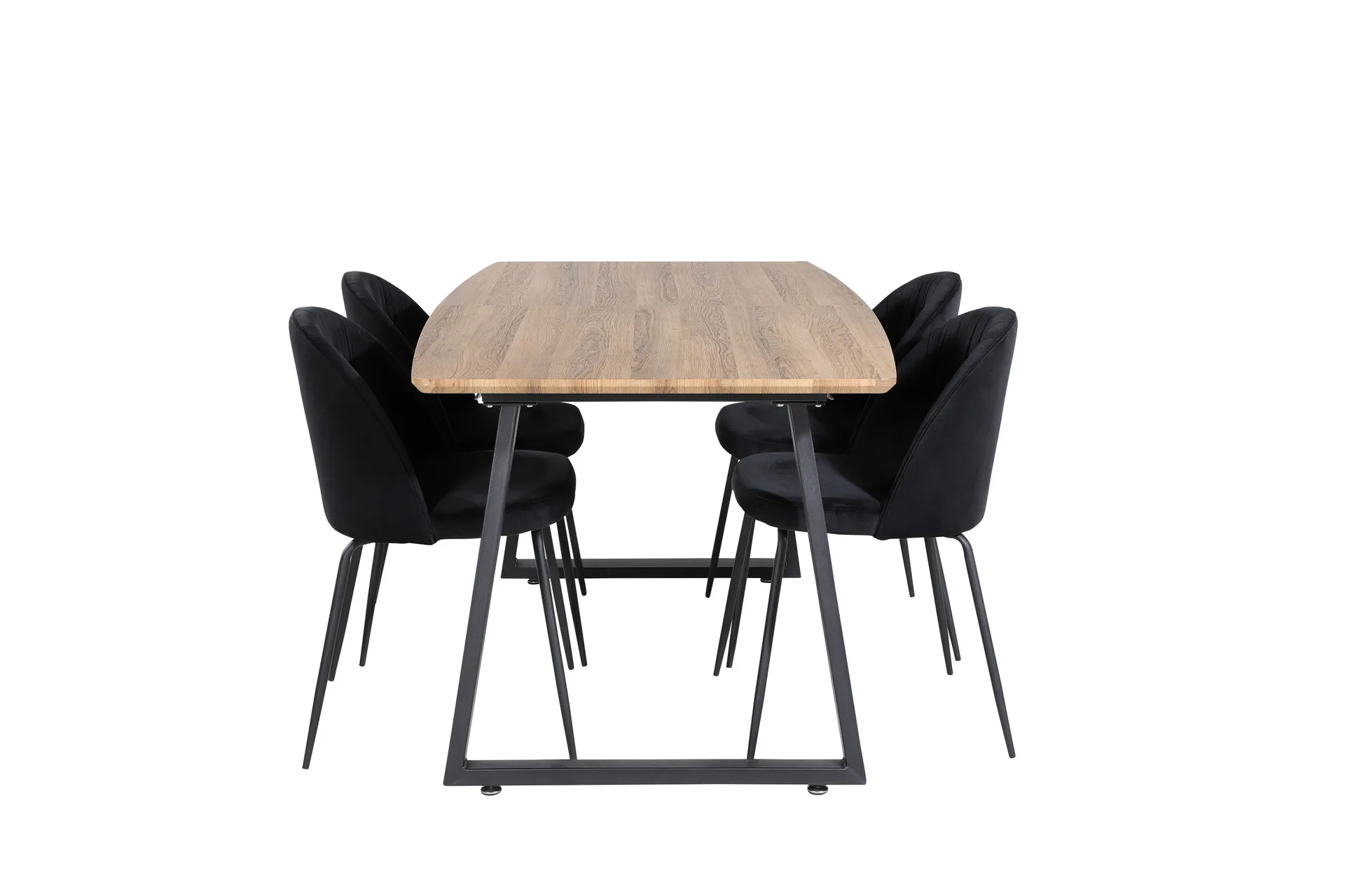 Inca Matgrupp 160 cm Rektangulär med 4 Wrinkles stolar