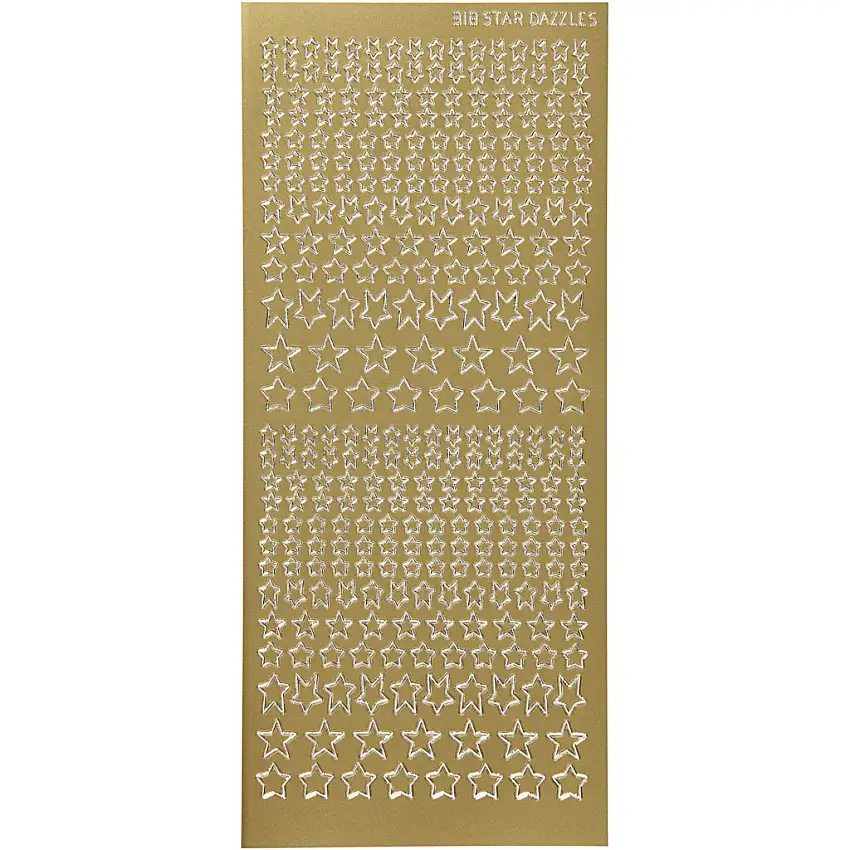 Stickers Creativ CompanyStjärnor 10x23 cm