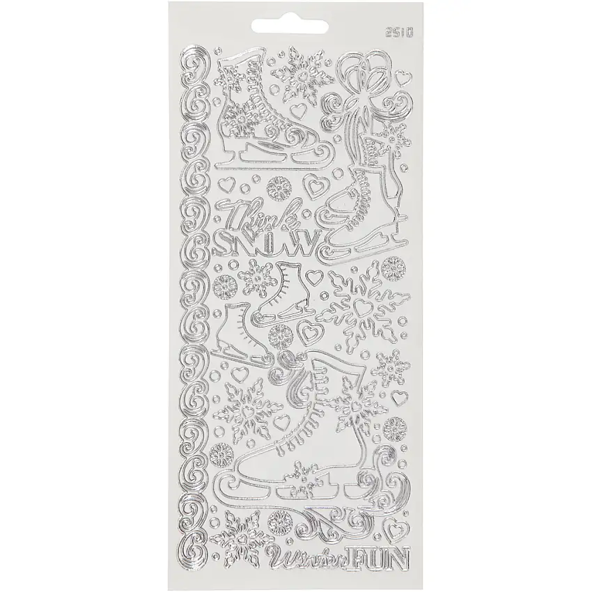 Stickers Creativ CompanySkridskor 10x23 cm 1 Ark