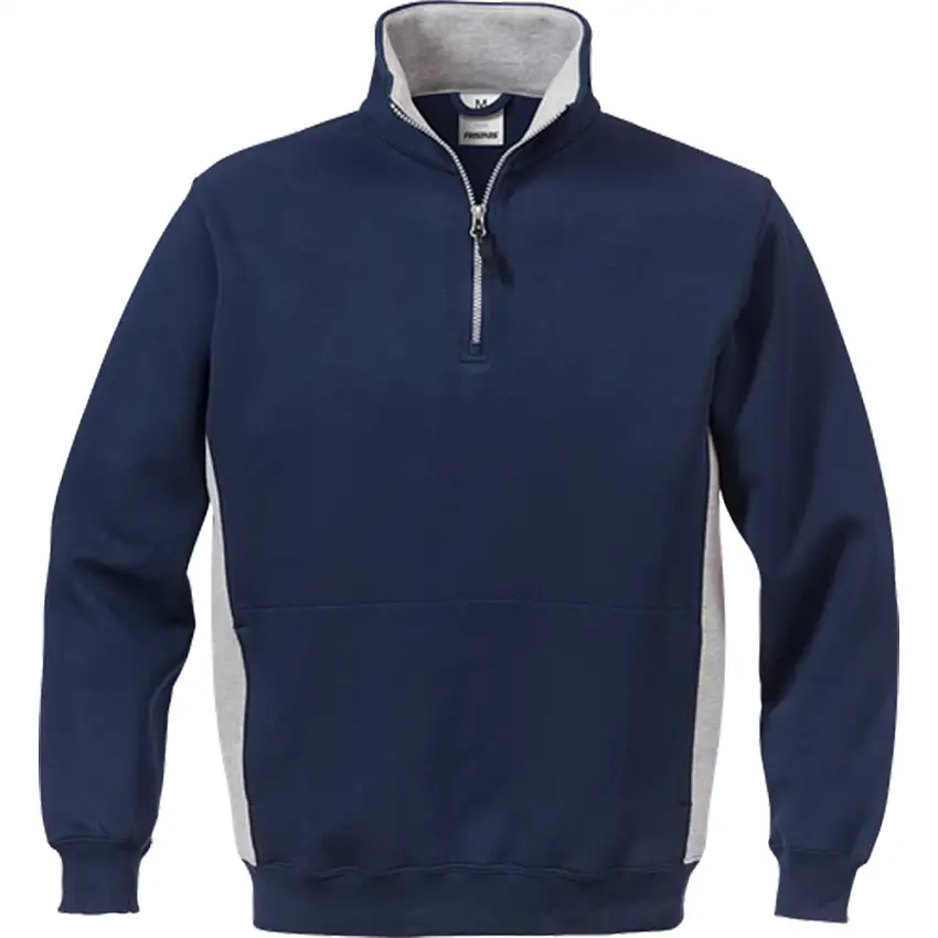 Sweatshirt FristadsKort ZIP 1705 DFFärg: Marinblå/Grå, Storlek: XS