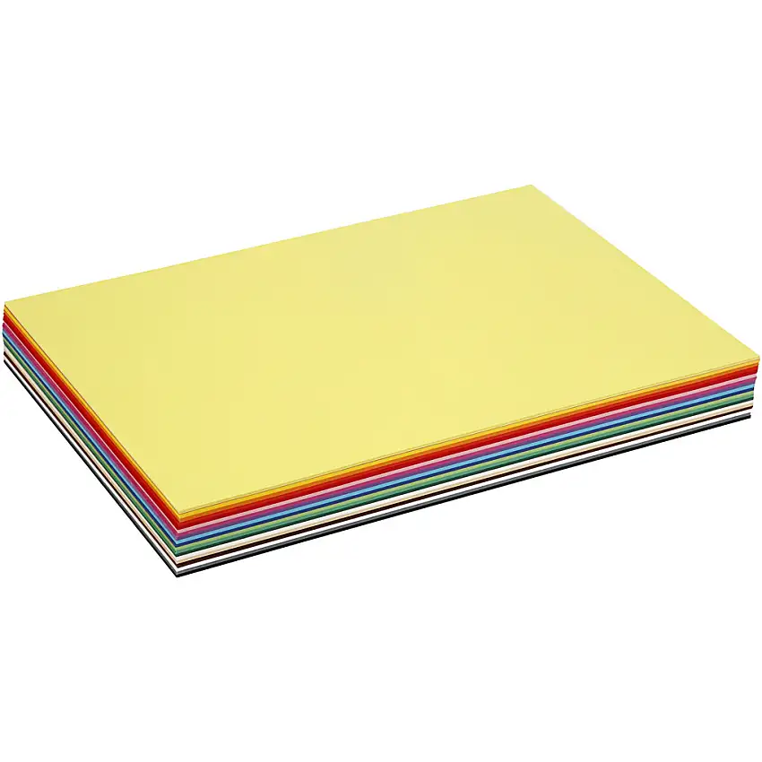Kartong Creativ Company, Mixade Färger A3 297x420 mm 300 Mix Ark/1 Förp