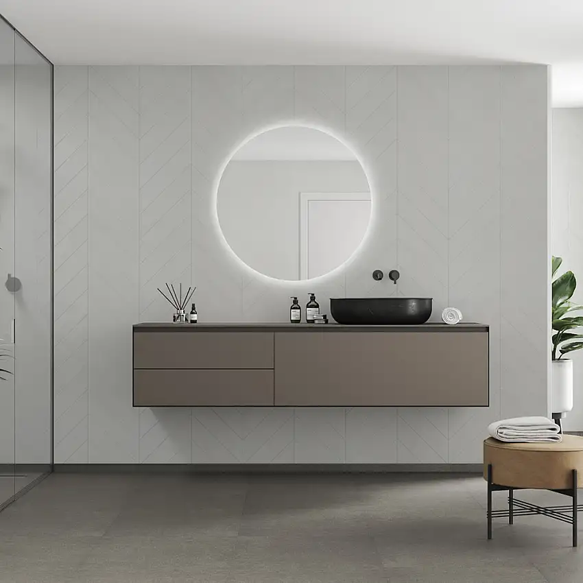 Våtrumsskiva Fibo2145-M78 S Grey Cement 10x620x2400 mm