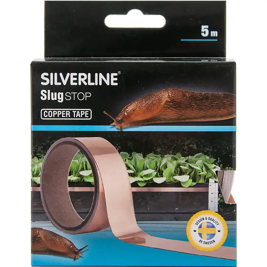 Snigelfälla SilverlineSnigelfri Omgivning, Skyddar mot Snigelangrepp Koppartejp 5 m