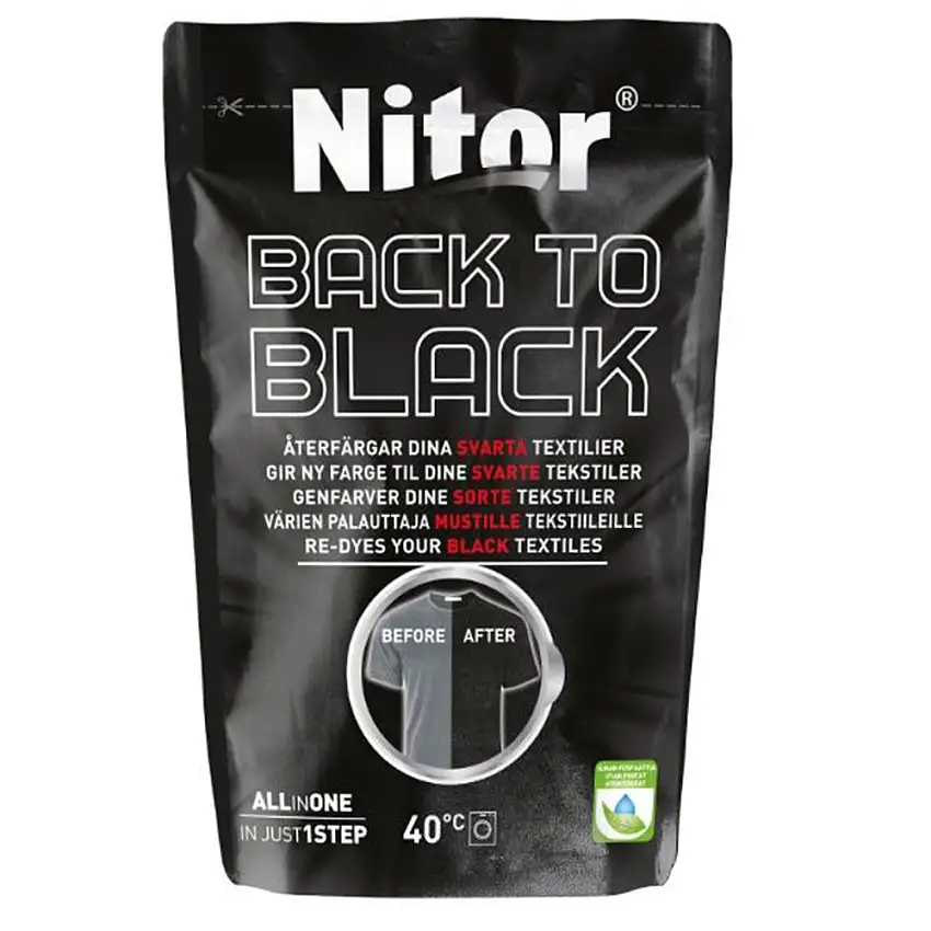 Återfärgning Fixor by NitorBack To Black, Svart