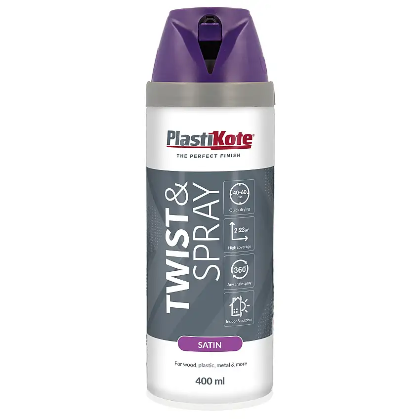 Sprayfärg Plasti-koteT&S Djup Purur Halvblank 400 ml