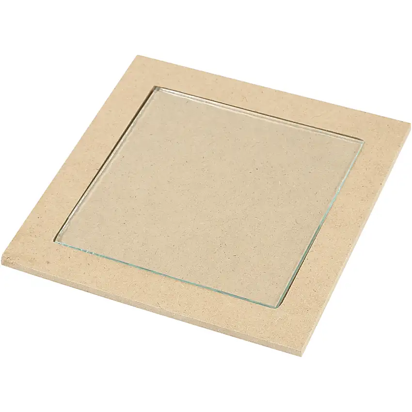 Grytunderlägg Creativ Companymed Glasplatta Stl 15x15x0,5 cm 6 st/1 Förp