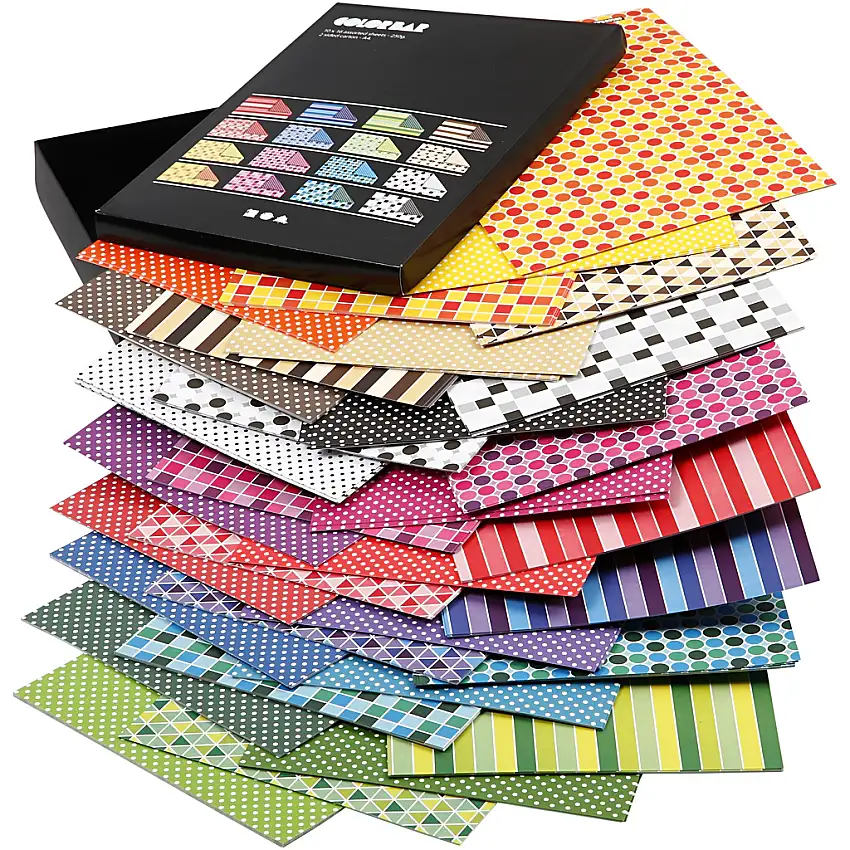 Färgad kartong Creativ CompanyMixade Färger A4 210x297 mm 1 Förp160 st