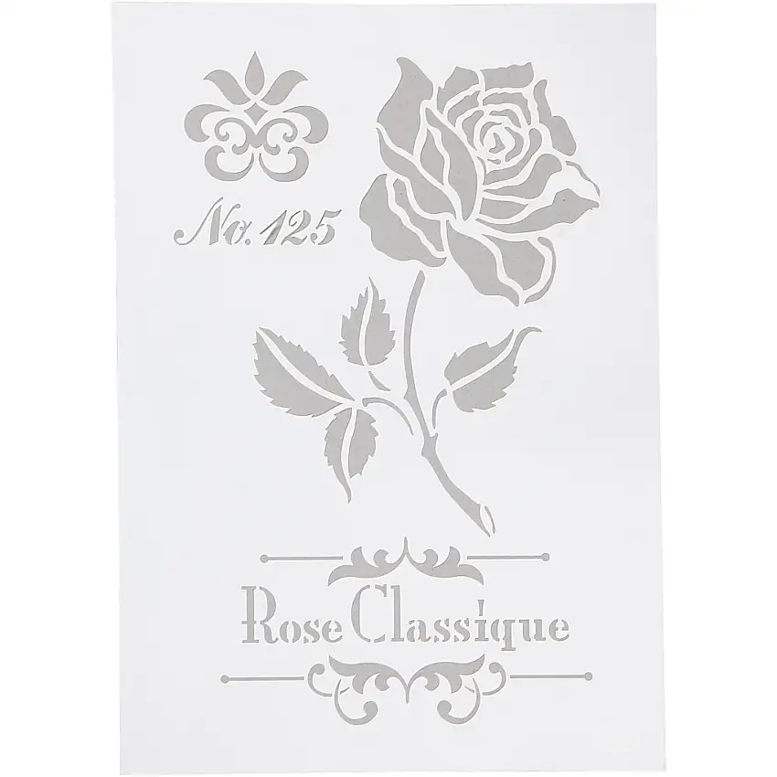 Schablon Creativ CompanyStencil Ros A4 210x297 mm 1 St