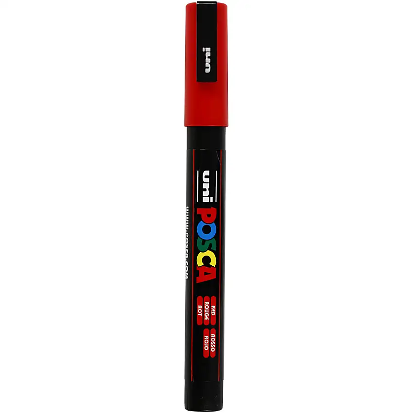 Märkpenna Creativ CompanyPosca Nr. Pc-3M Spets 0,9-1,3 mm 1 StRöd