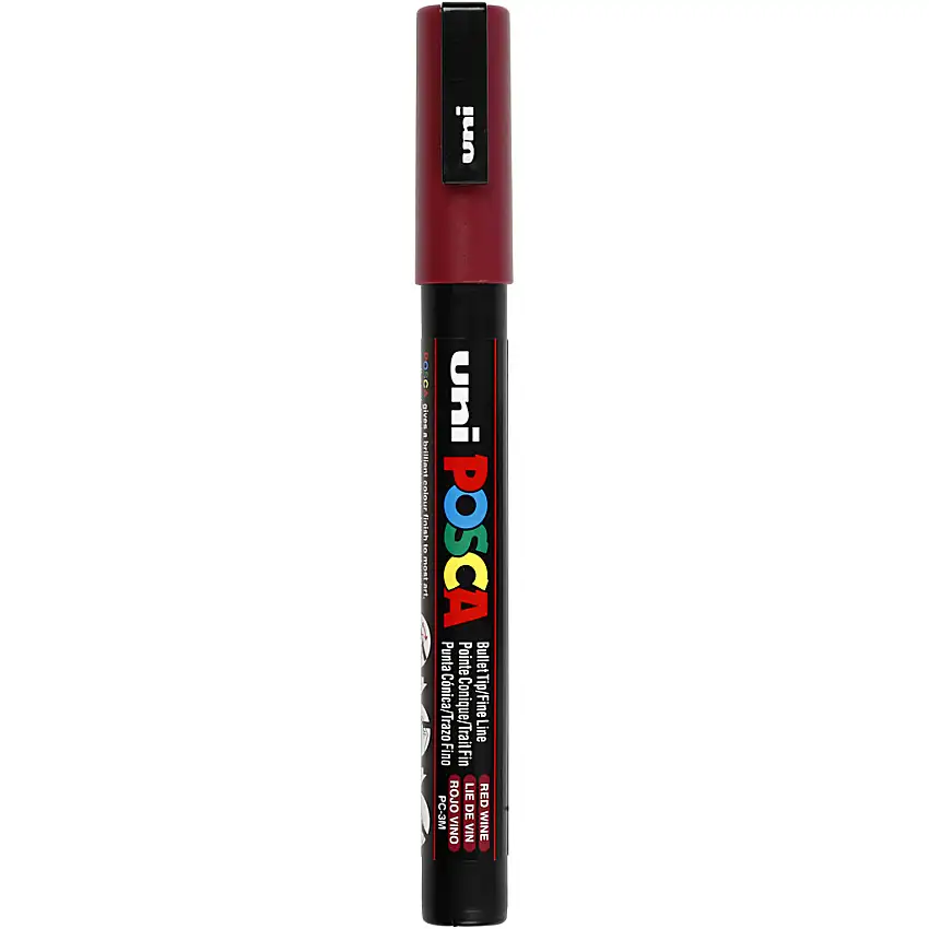 Märkpenna Creativ CompanyPosca Nr. Pc-3M Spets 0,9-1,3 mm 1 StRed Wine