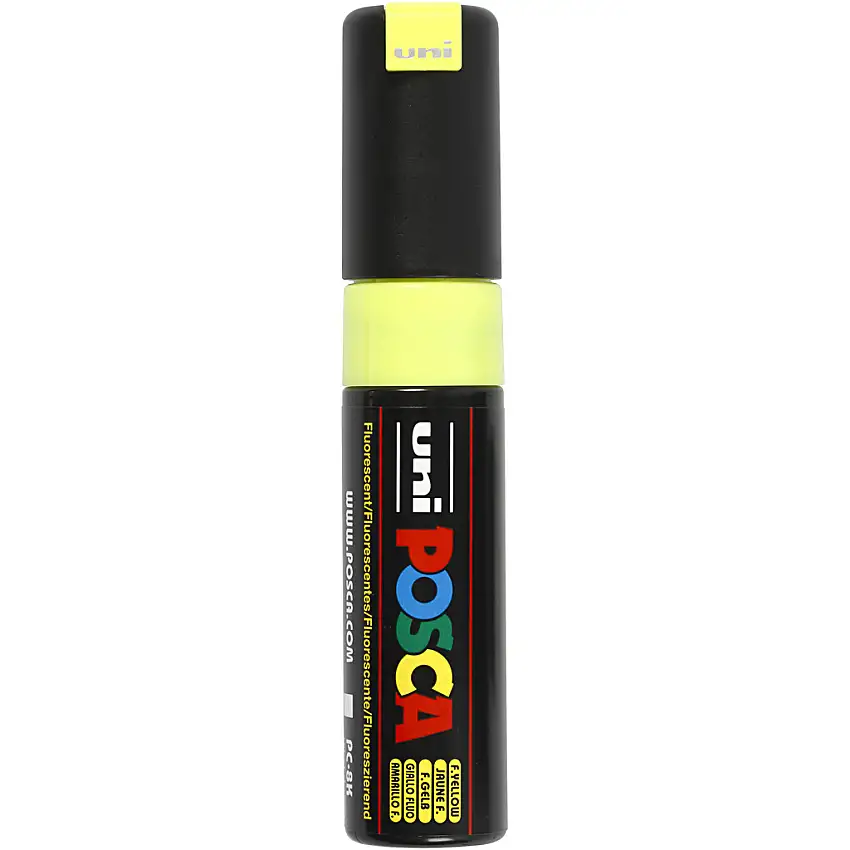 Märkpenna Creativ CompanyPosca Nr. PC-8K Spets 8 mm 1 StFluo Yellow