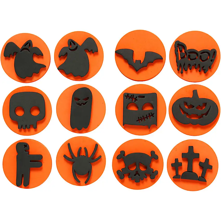 Skumstämplar Creativ CompanyHalloween 12-pack