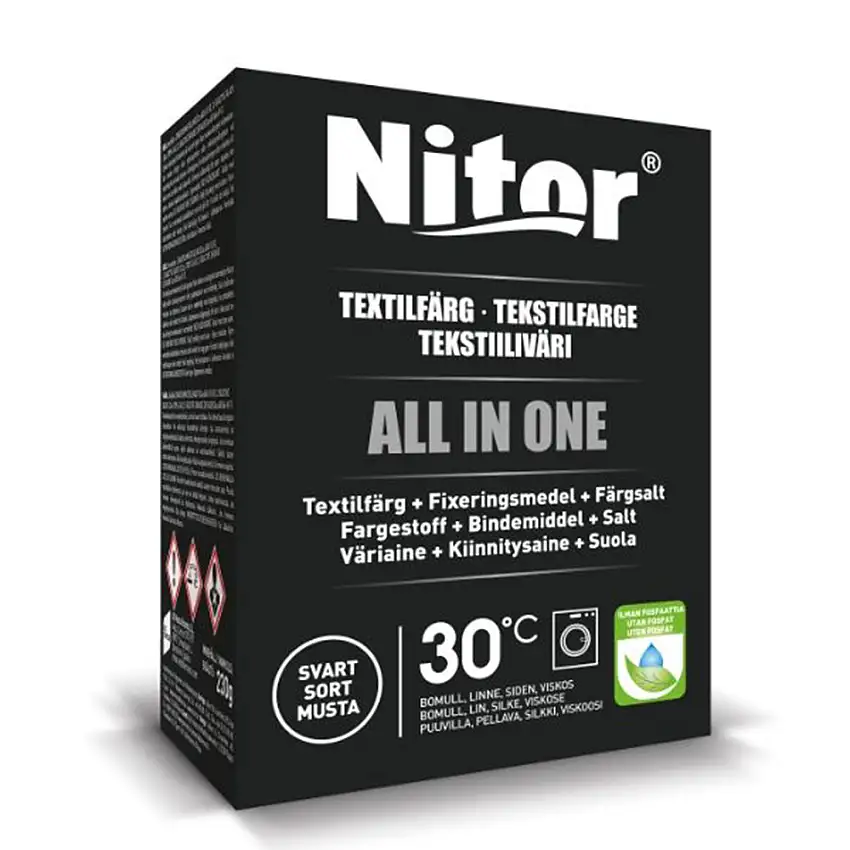 TextilfärgNitor All In One MaxiFärg: Svart
