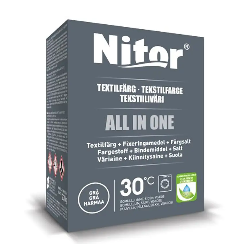 TextilfärgNitor All In One MaxiFärg: Grå
