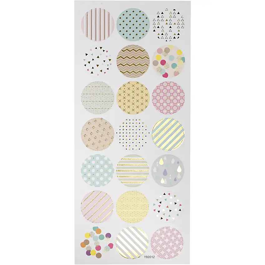 Stickers Creativ CompanyPastell 10x23 cm 1 Ark