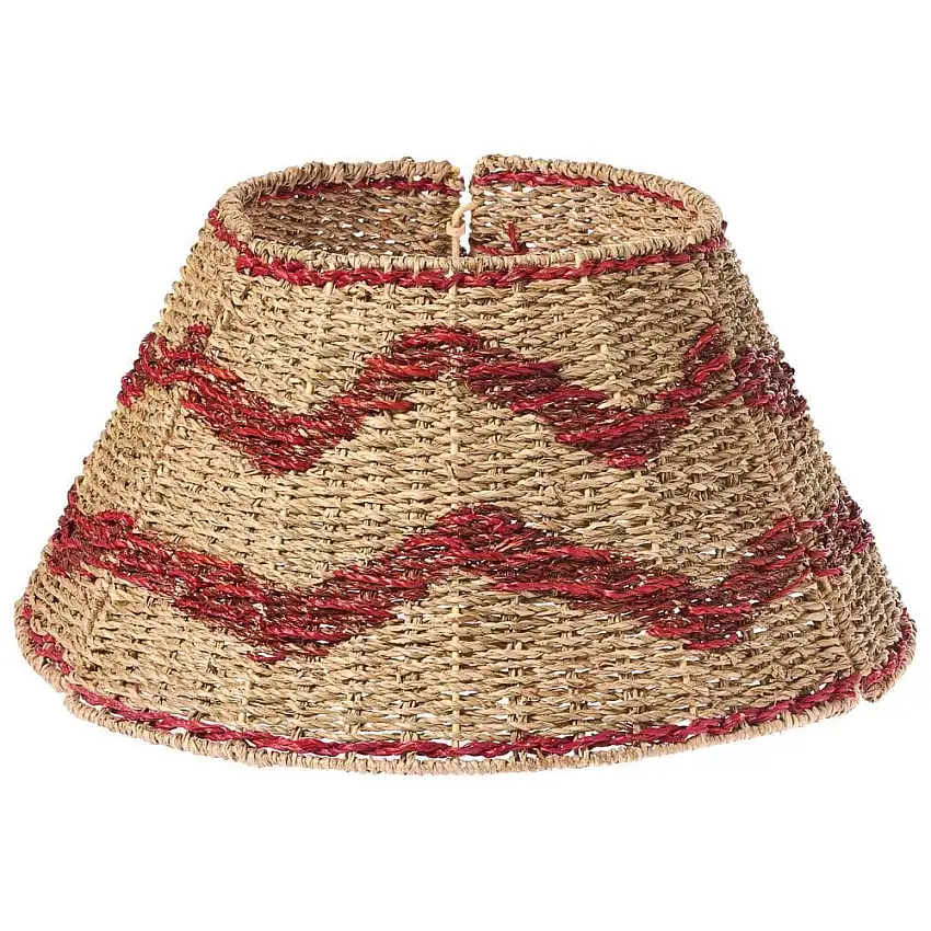 Julgranskrage Hiver Naturlig, Röd 43x43x24 cm