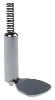 Tryckknapp L 33mm B 30mm med fjäder Axel ø 10mm