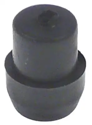 Fot Gummi ø 14mm H 9mm Monterings-ø 12mm Hål ø 3mm