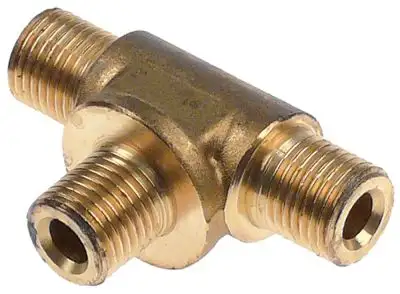 T-stycke Gänga 1/4" Mässing ID ø 62mm L 53mm