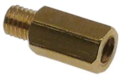 Munstyckshållare Gänga M5 Mässing L 18mm SW 7