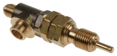 Ång-/vattenkran Mässing Ingång 1/4" Utgång 3/8"
