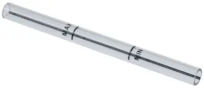 Vätskenivårör ø 11mm ID ø 8mm svart H 140mm
