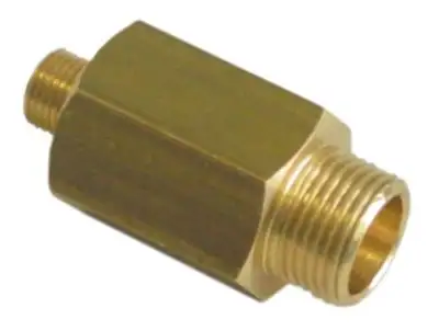 Dubbelnipplar Mässing L 27mm G1: 1/8" G2: 3/8"