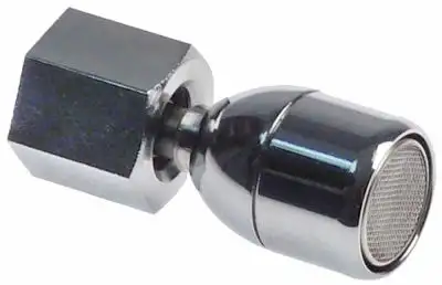 Vattenrör kulhuvud Gänga 3/8" ø 235mm L 58mm SW 22