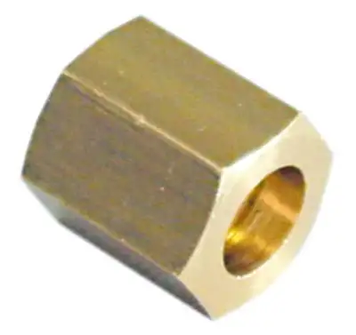 Kopplingsmutter Gänga 3/8" Mässing L 22mm