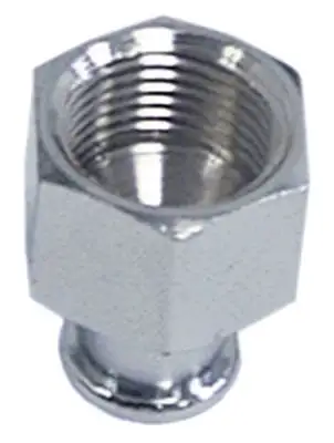 Filterhållarutlopp Gänga 3/8" rak/kort 1-vägs