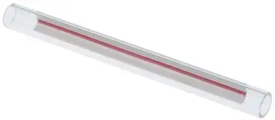 Vätskenivårör ø 12mm H 1345mm Märkning vit/röd