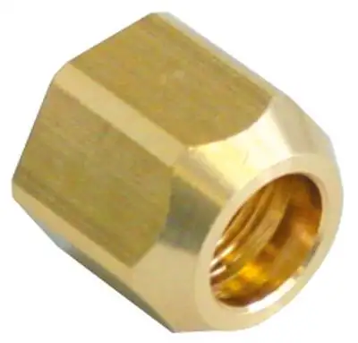 Kopplingsmutter Gänga 3/8" Mässing L 21mm