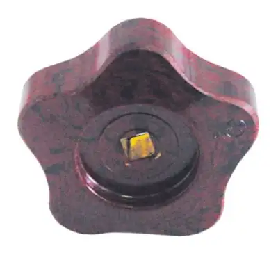 Stjärnhandtag Termoplast ø 58mm brun L 19mm