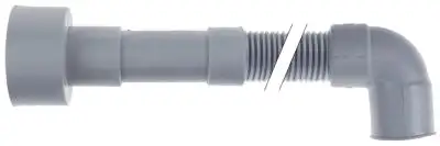 Avloppsslang DN19 L 1500mm rak, inre ø 19/23/40mm