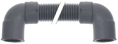 Avloppsslang L 680mm böjd, inre ø 20mm