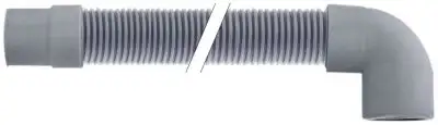Avloppsslang DN24 L 2000mm rak, inre ø 24mm