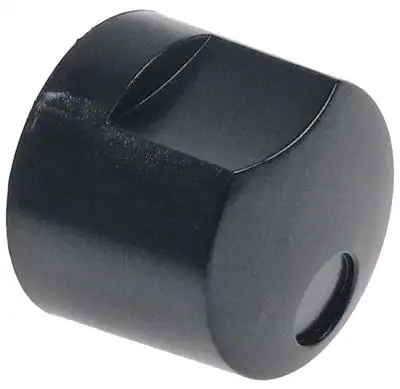 Vridhandtag ø 48mm Axel ø 23mm svart L 43mm