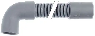 Avloppsslang DN19 L 180mm rak, inre ø 19mm
