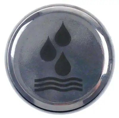 Symbol Vatten ø 50mm Plast ID ø 39mm krom