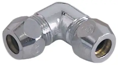 Vinkelskruvkoppling Gänga 3/8" Rör ø 8mm