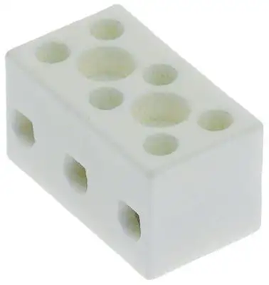 Porslinsklämma 3-polig 25mm² max. 10A max 250V