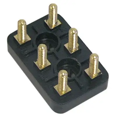 Kopplingspanel Gänga M5 L 55mm B 36mm 3-polig